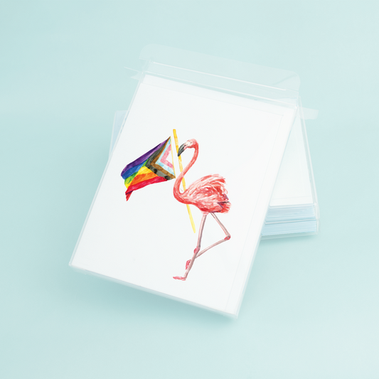 Pride Flag Flamingo