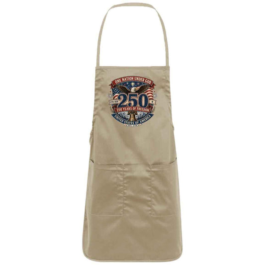 Full-Length Apron One Nation Under God — 250 Years of Freedom - Bell