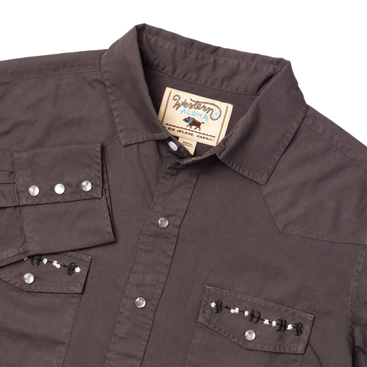 Koa Western Pearl Snap Shirt