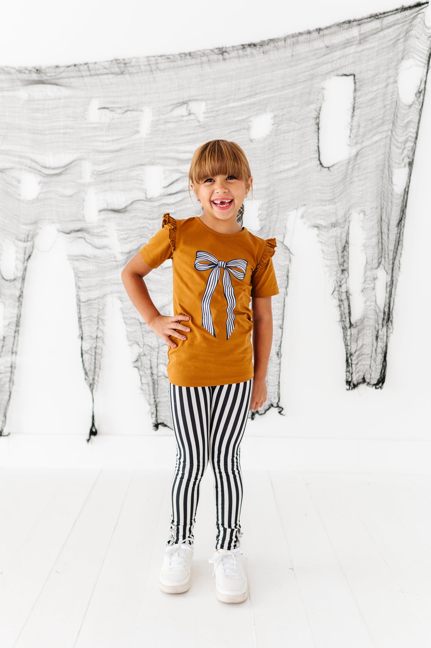 Striped Bow| TEE