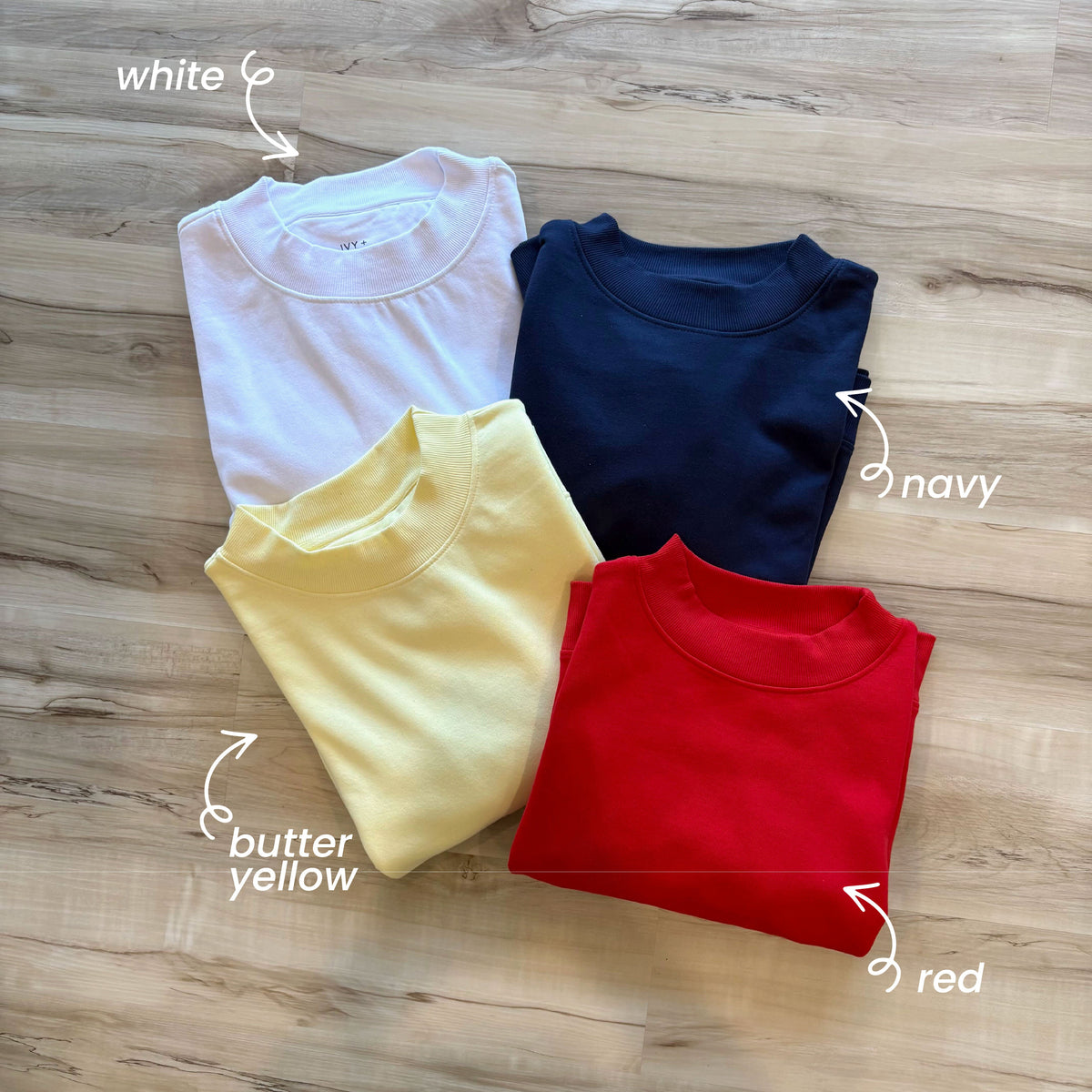 Butter Yellow Oversized Fleece Mockneck