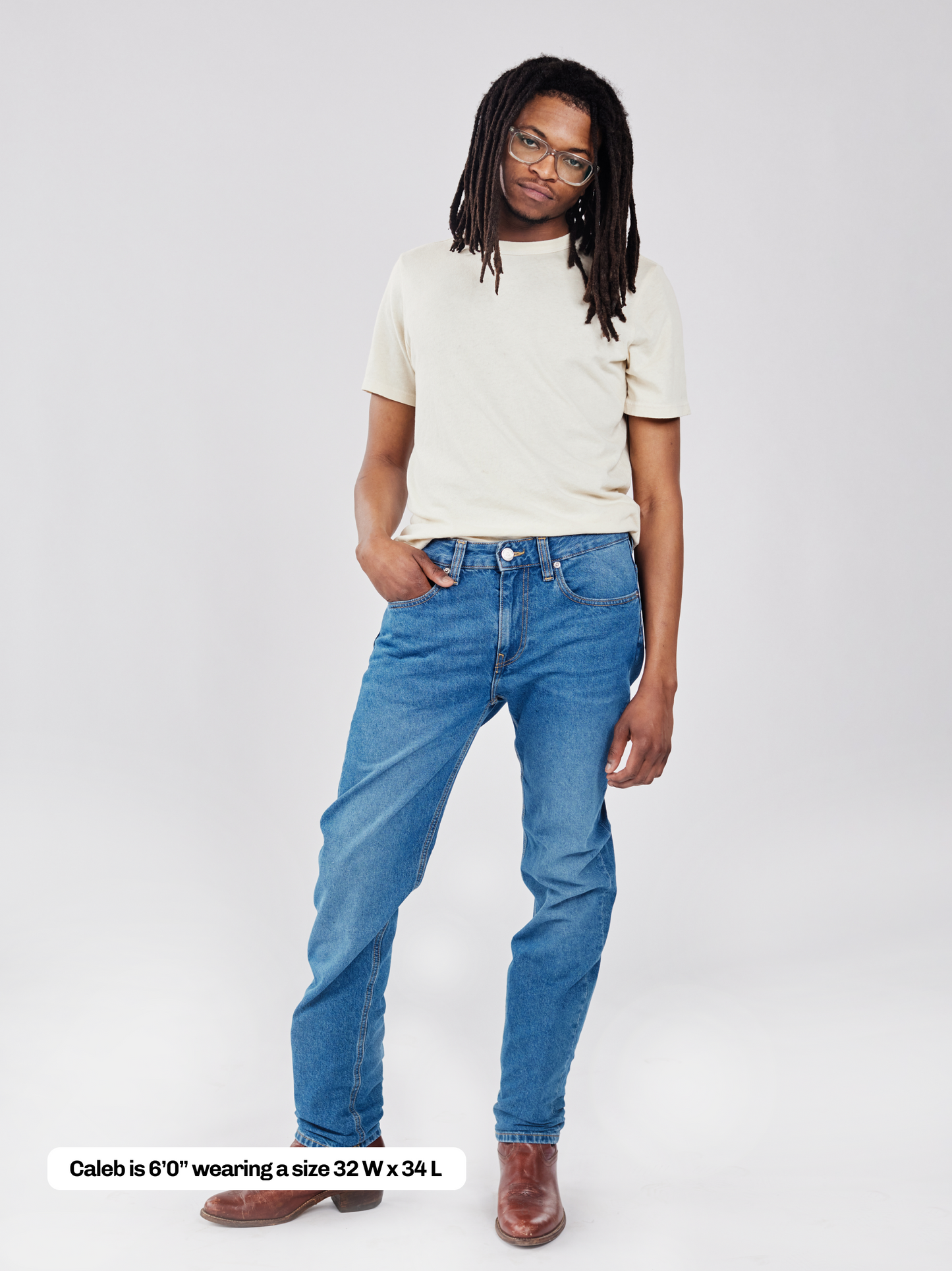 Men's Regular Recycled Jean - Stone Blue