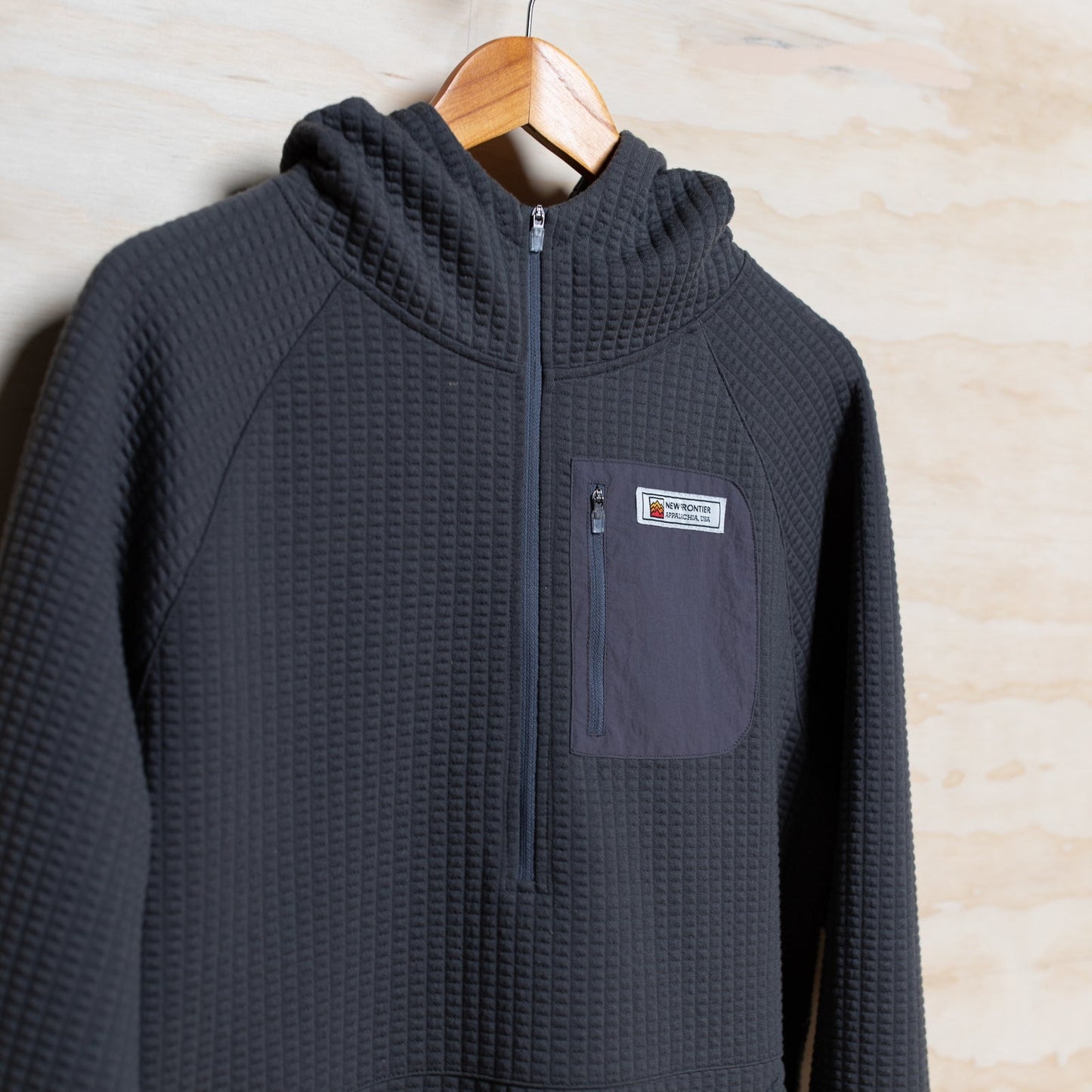Men's Waffle Tech Hoodie (Carbon)