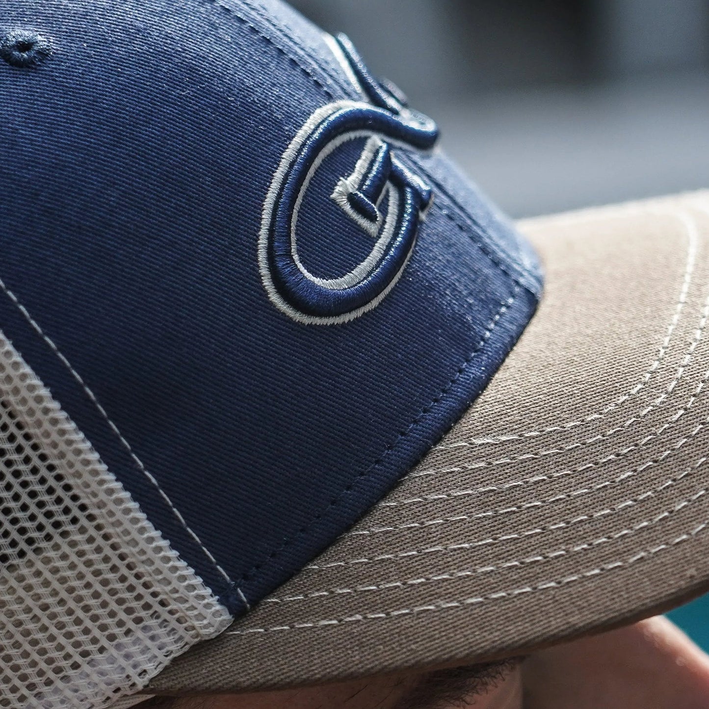 Deep Water Cap | TriColor | Stone MeshBack | Branded