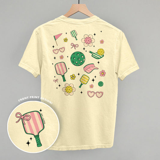 Pickleball Retro Doodles (Back Print)