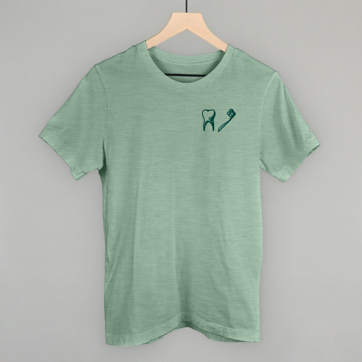 Tooth + Toothbrush (Left Chest)