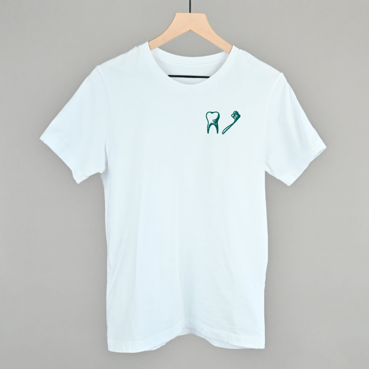 Tooth + Toothbrush (Left Chest)