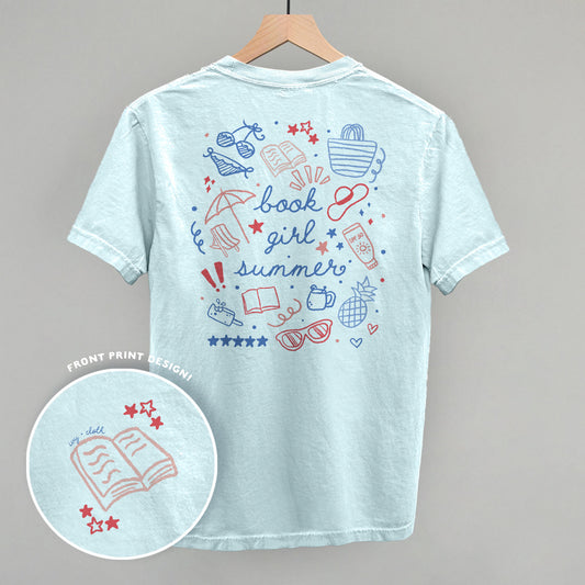 Book Girl Summer Colorful (Back Print)