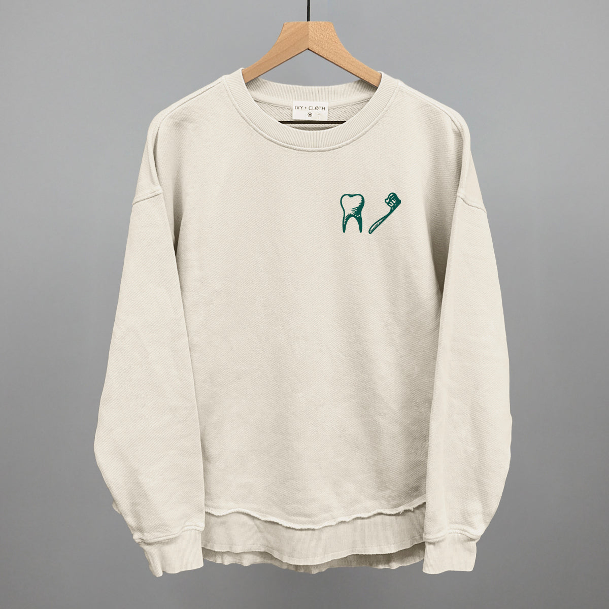 Tooth + Toothbrush (Left Chest)