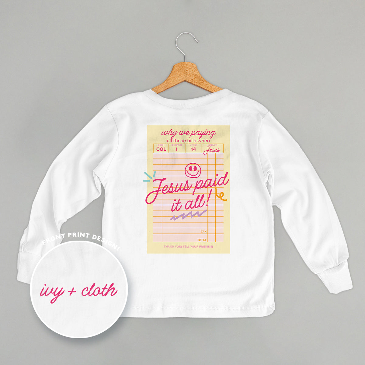 Jesus Paid It All (Kids Back Print)