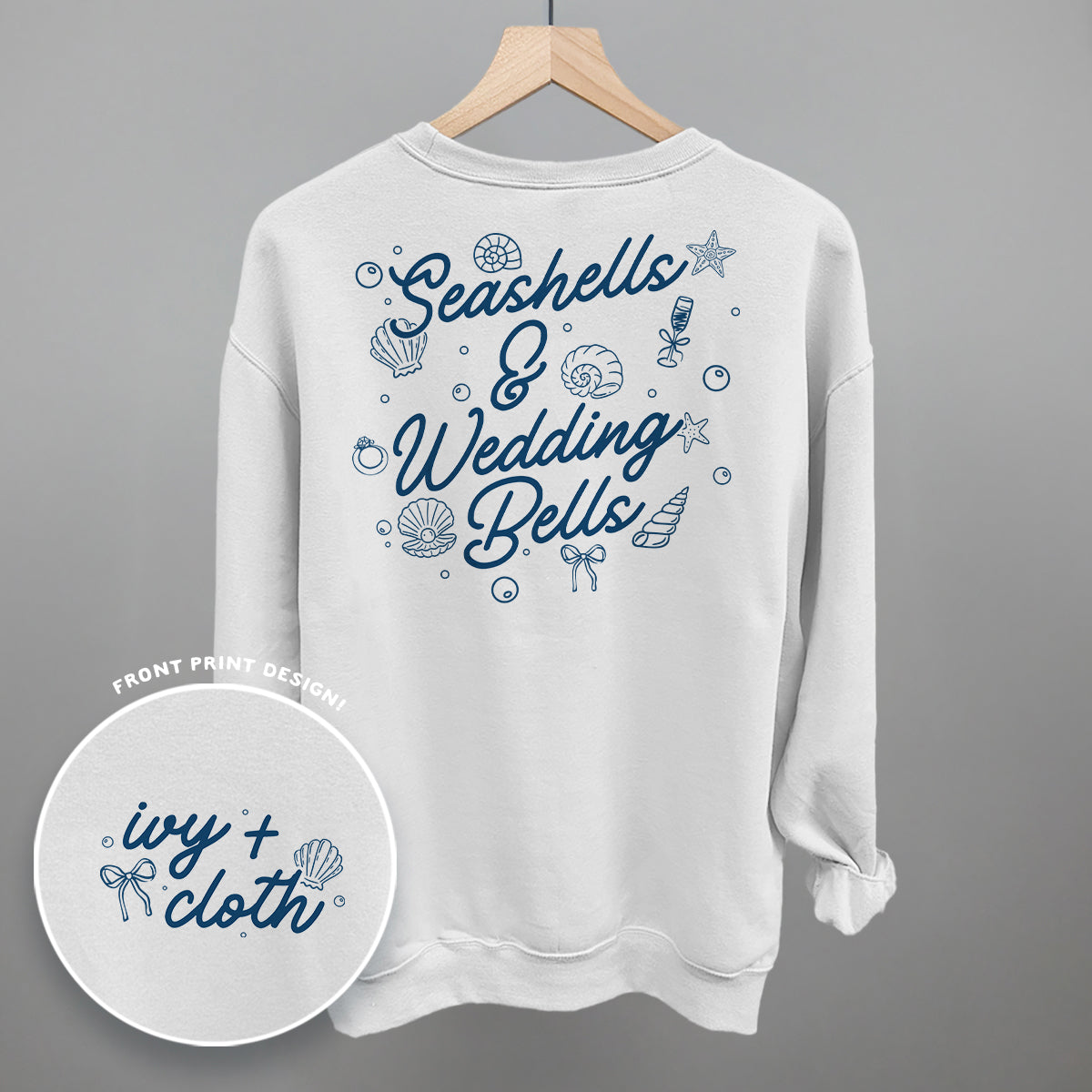 Seashells & Wedding Bells (Back Print)