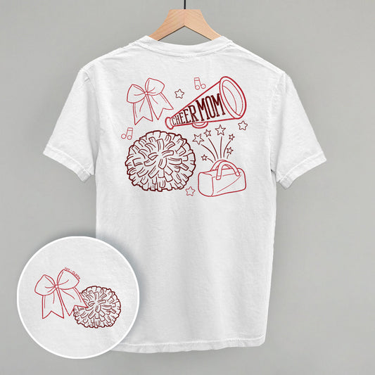 Cheer Mom Doodle (Back Print)