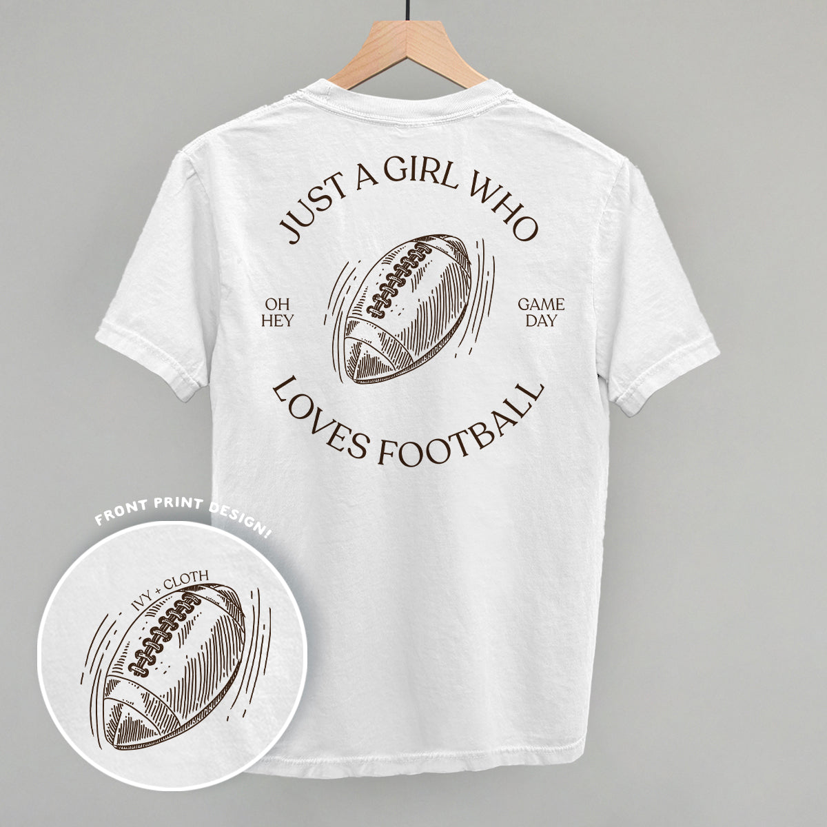 Just A Girl Who Loves Football (Back Print)