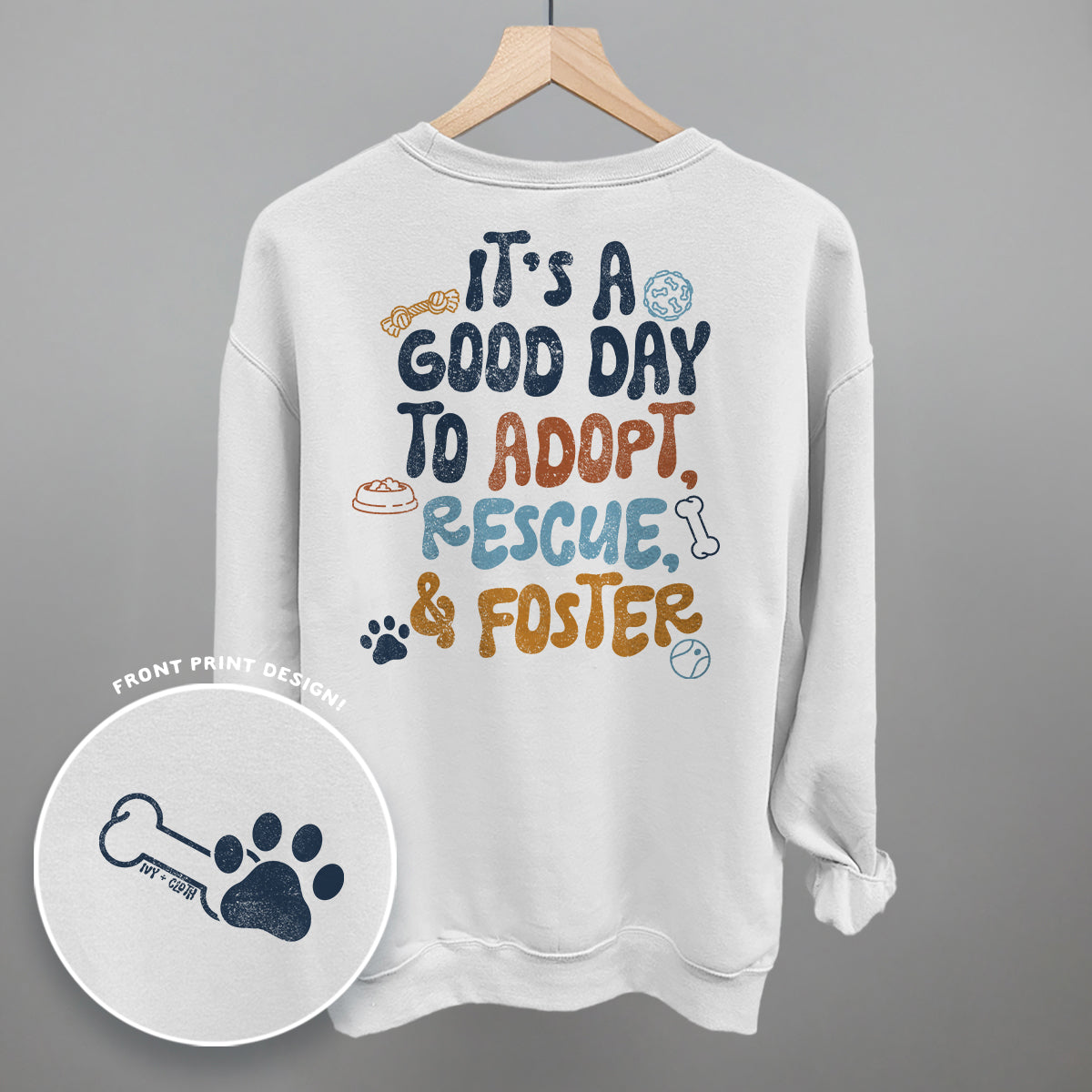 Adopt, Rescue, & Foster (Back Print)