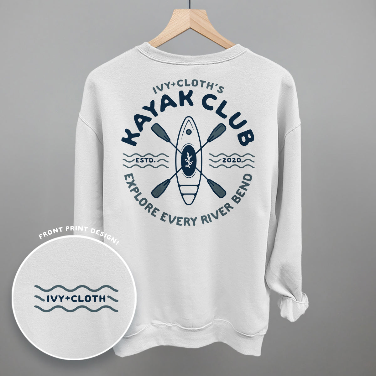 Ivy's Kayak Club (Blue) (Back Print)