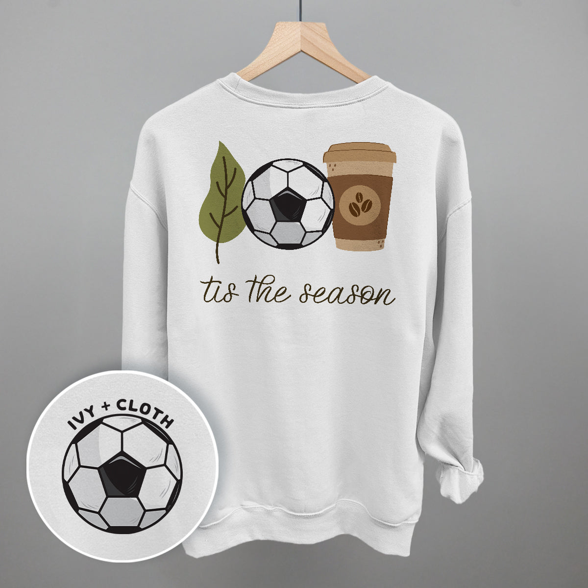 Tis The Season Soccer Doodle (Back Print)