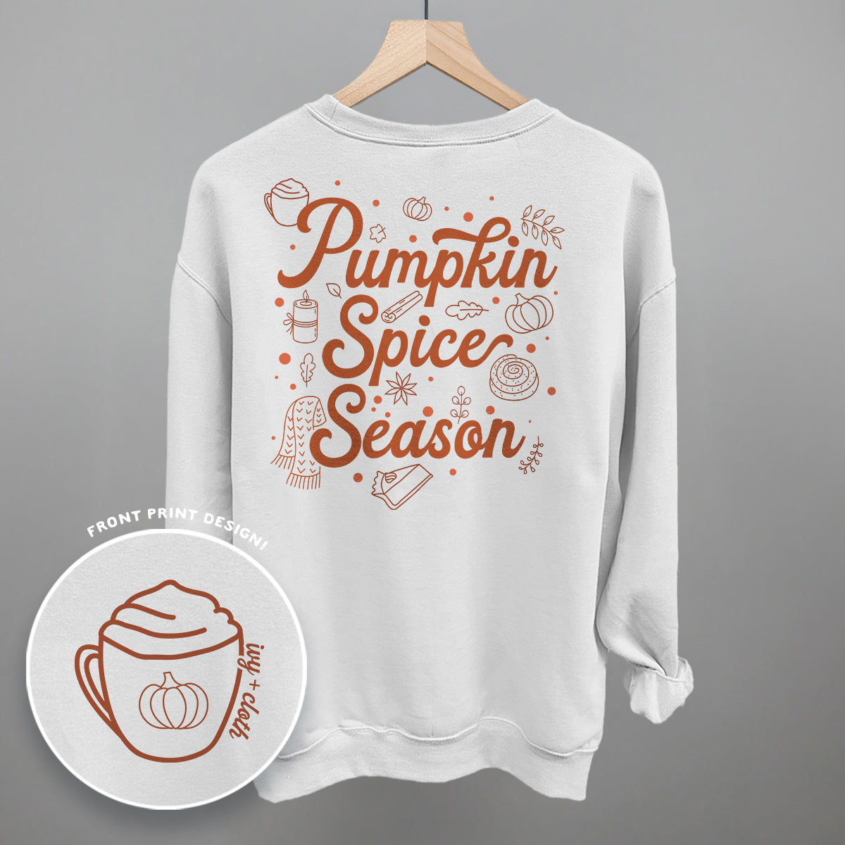 Pumpkin Spice Season Doodles (Back Print)