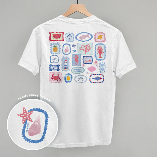 Summer Postage Stamp Doodles (Back Print)