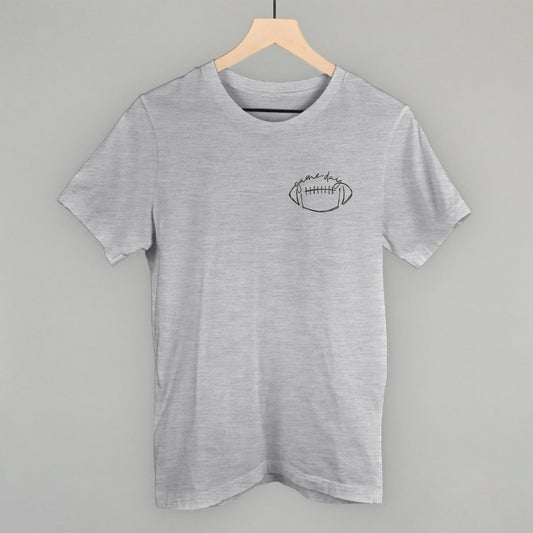 Game Day In Football Scribble (Left Chest)