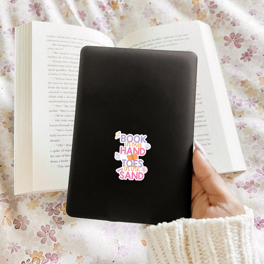 Book In My Hand, Toes In The Sand (Decal)