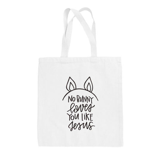 No Bunny Loves You Like Jesus Tote Bag