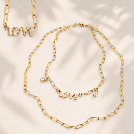 Love Long Chain Necklace