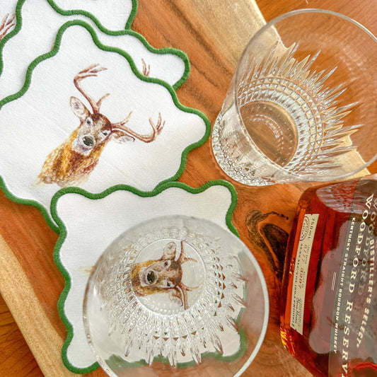 Deer Cocktail Squares