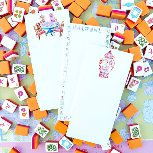 Orange Mahjong Ginger Jar Listpad