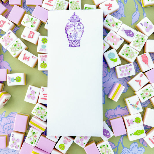 Purple Mahjong Ginger Jar Listpad