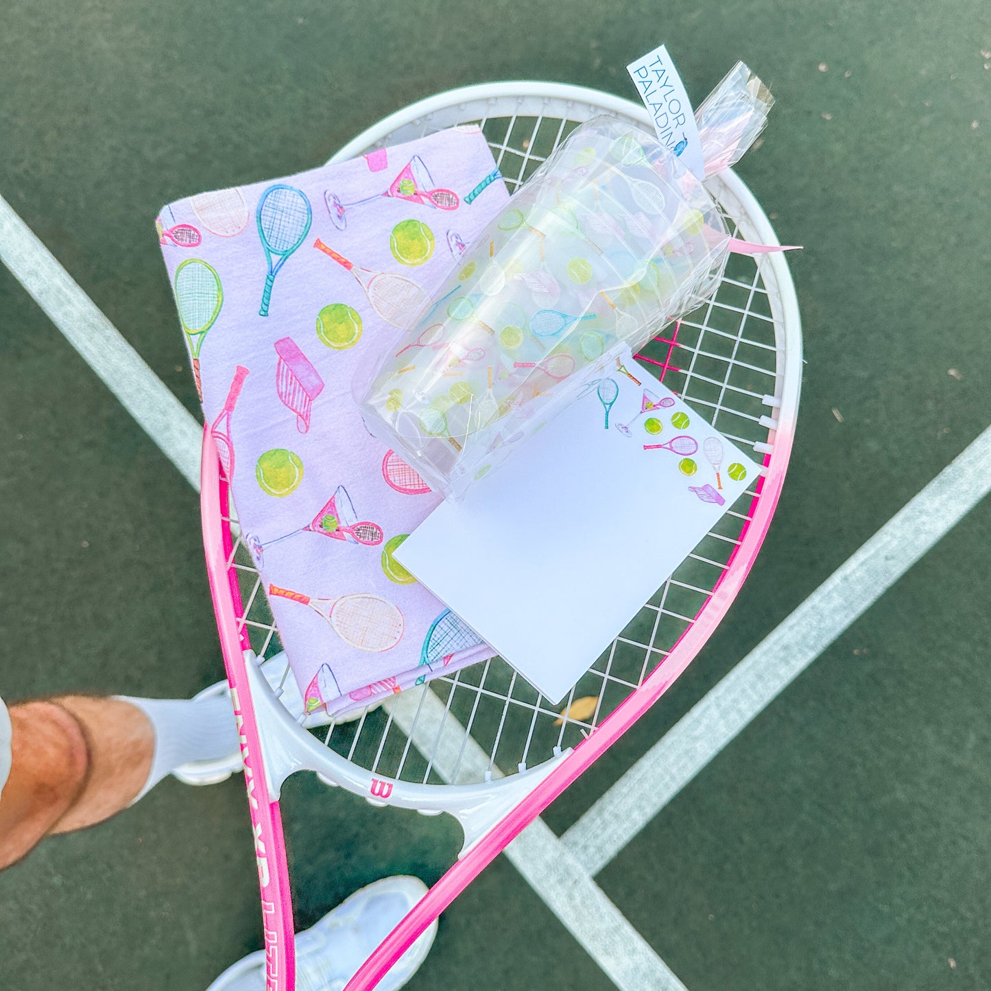 Tennis Pattern Tea Towel