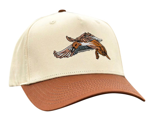 Cream/Brown Pintail Trucker