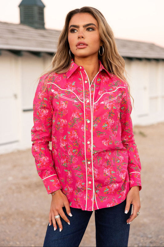 Rebel Rose Button Up