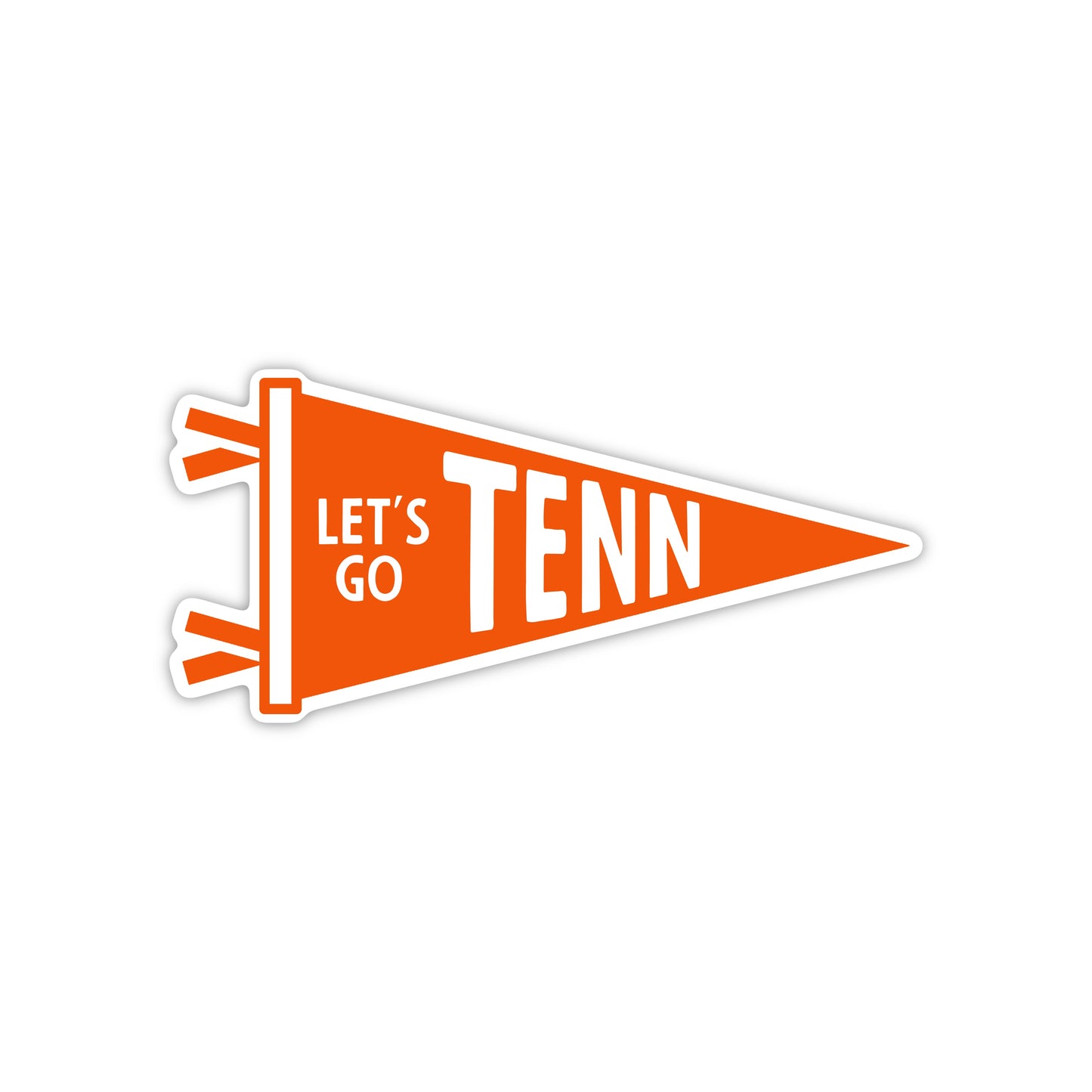 Let's Go TENN Pennant Sticker