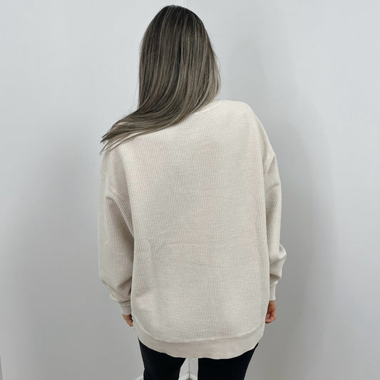 Moonbeam Oversized Corded Crew