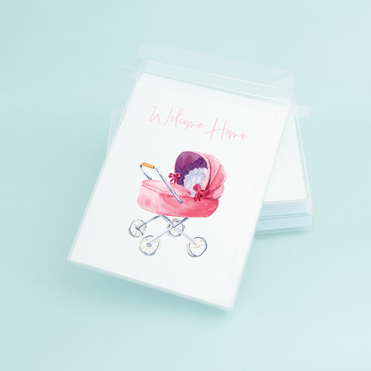 Pink Stroller "Welcome Home"