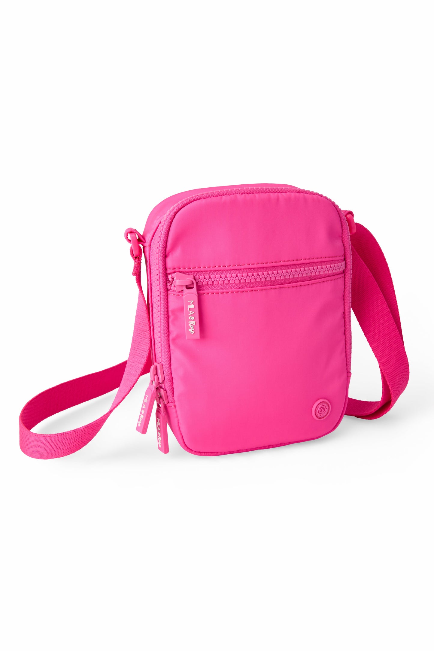 Neon Pink Crossbody Bag