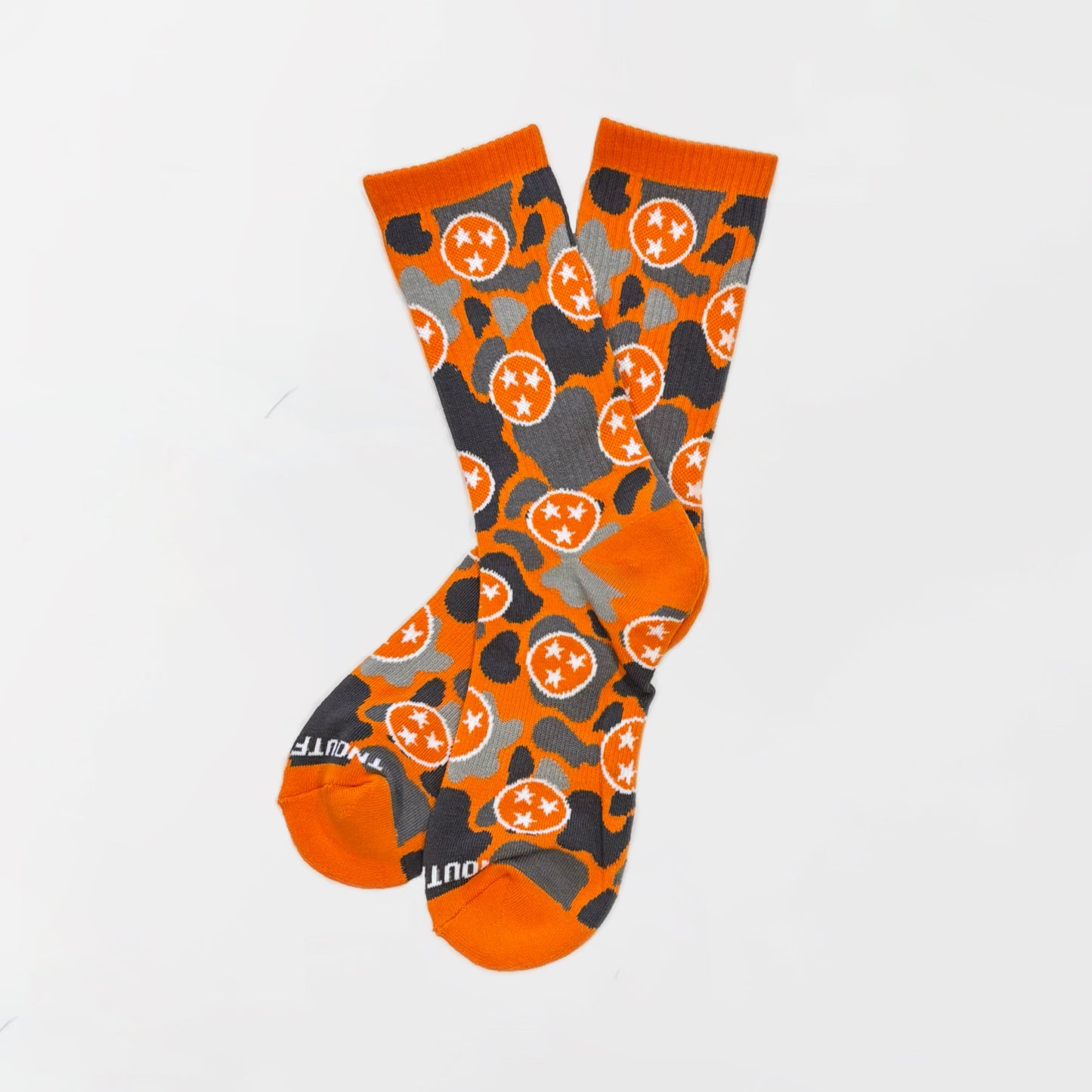 Holler Orange Camo Tennessee Sock