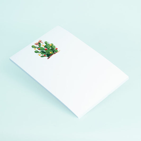 Christmas Cactus Notepad