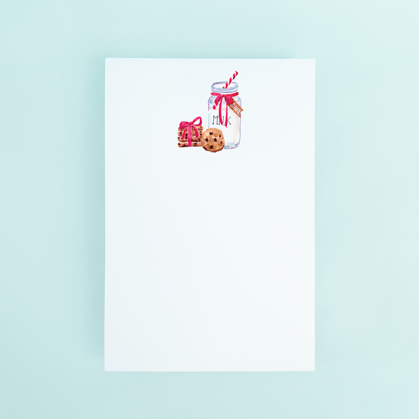 Milk and Cookies Notepad