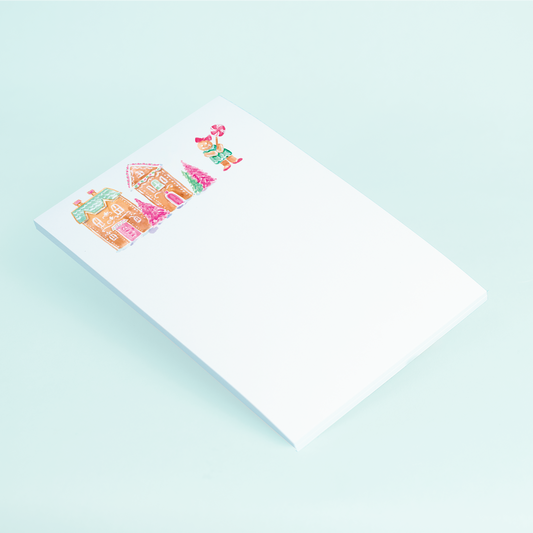 Gingerbread Village Notepad