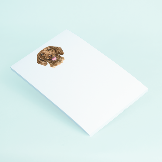Brown Dachshund Portrait Notepad