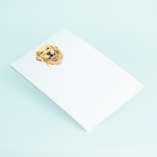 Golden Retriever Portrait Notepad