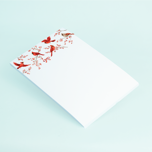 Cardinal Pattern Notepad