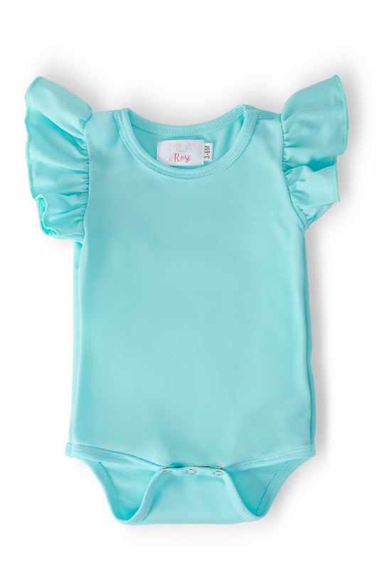 Aqua S/S Flutter Bodysuit