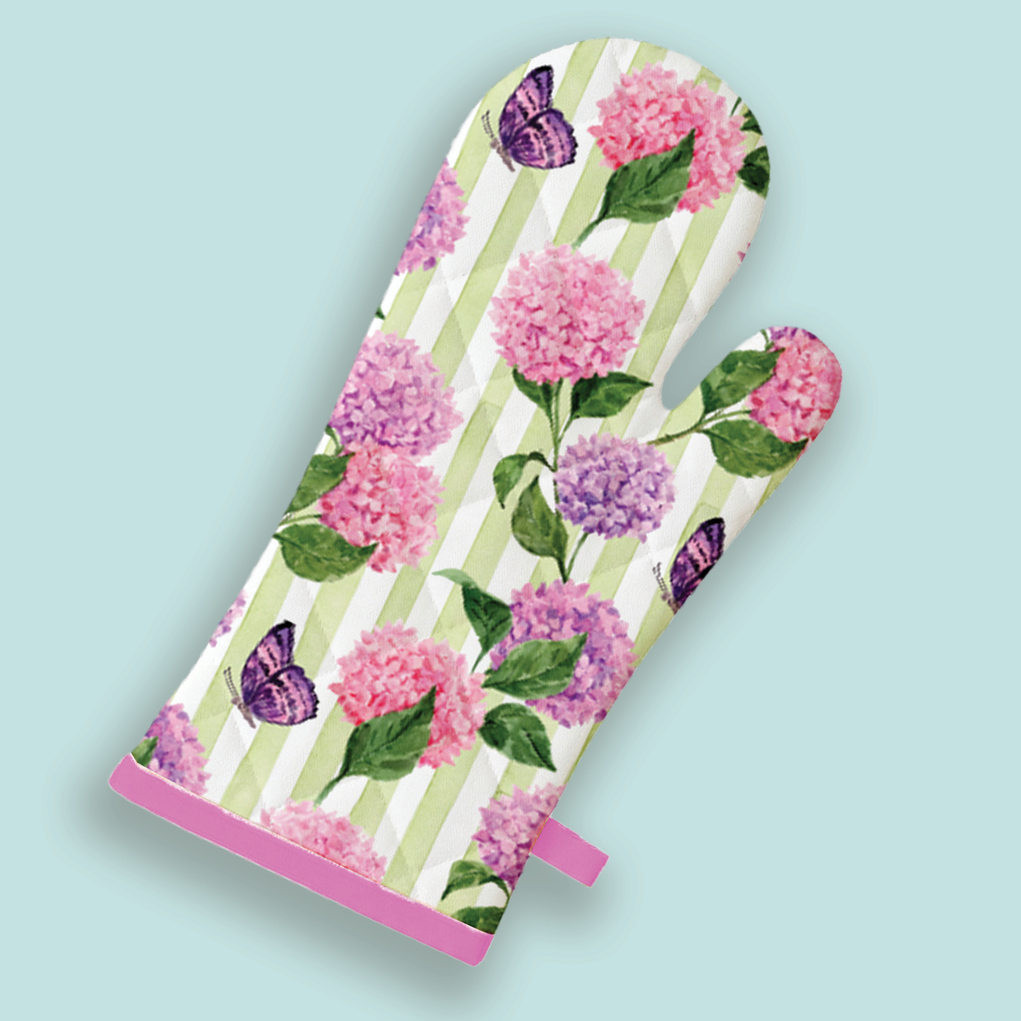 Oven Mitt | Pink and Purple Hydrangea