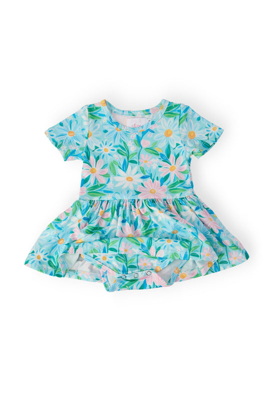 Preppy Daisies S/S Twirl Bodysuit