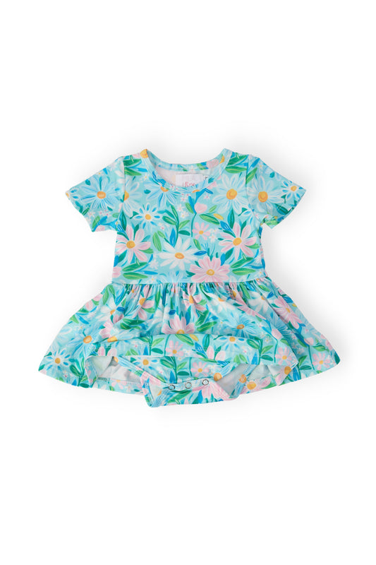 Preppy Daisies S/S Twirl Bodysuit