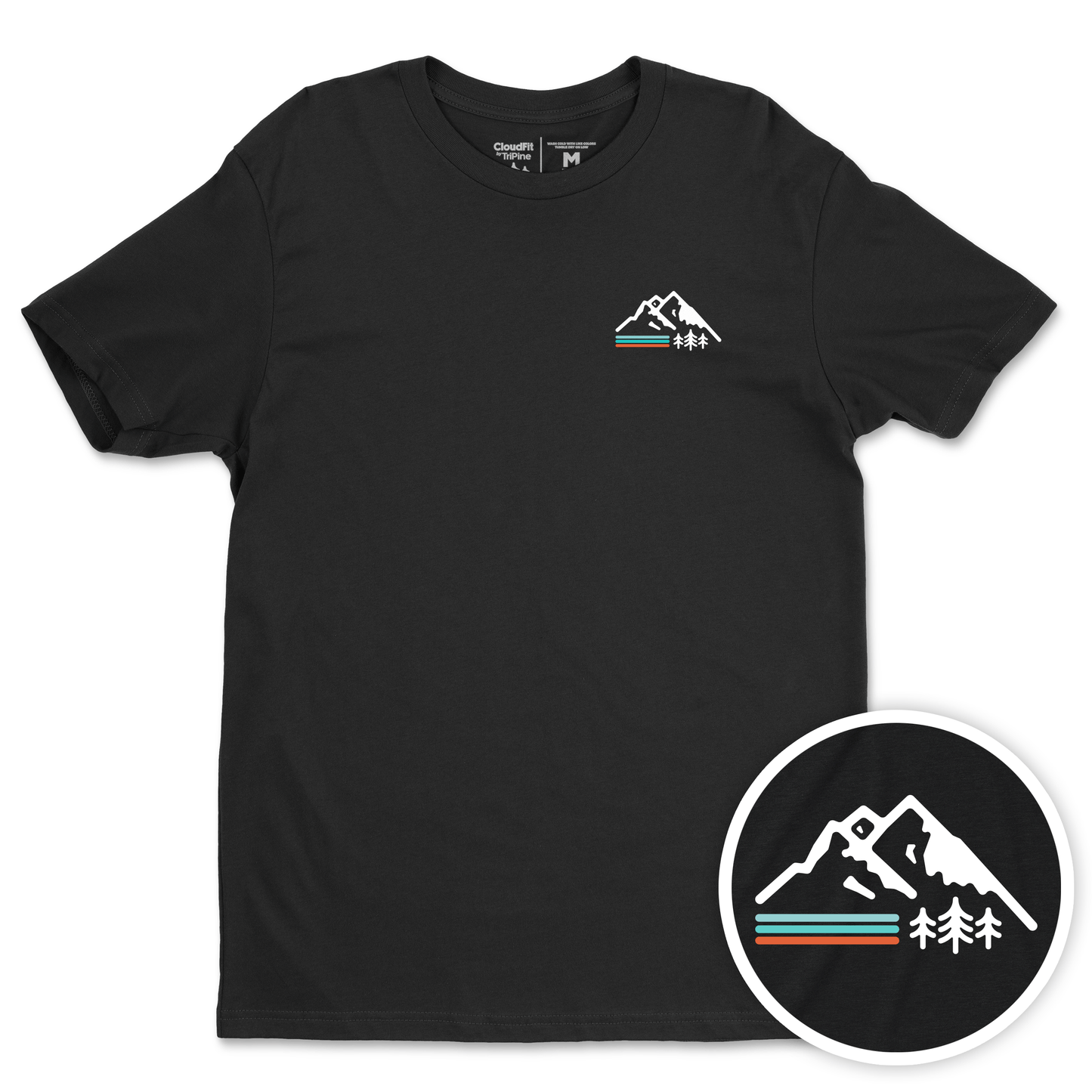 Retro Mountain CloudFit Tee