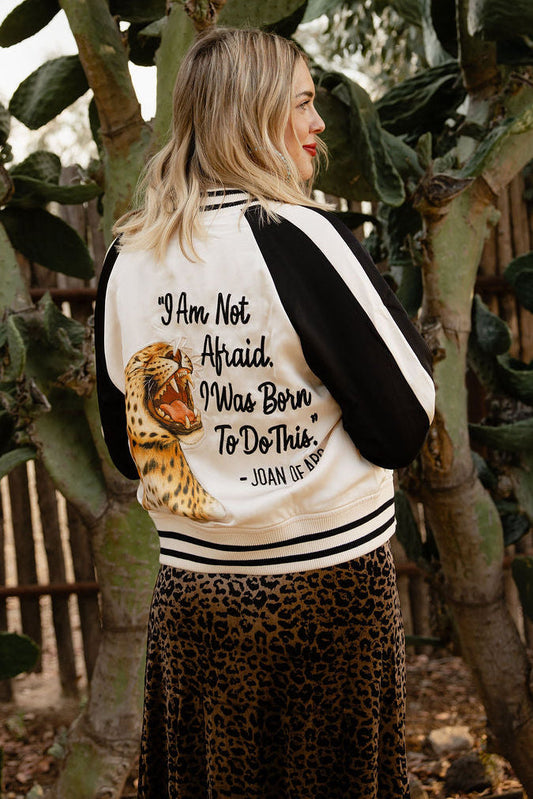 Cream and Black Jacket