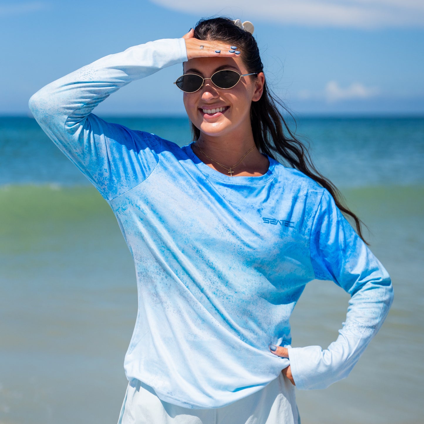 Blue Mahi Sport Tec Crew Long Sleeve – Women's